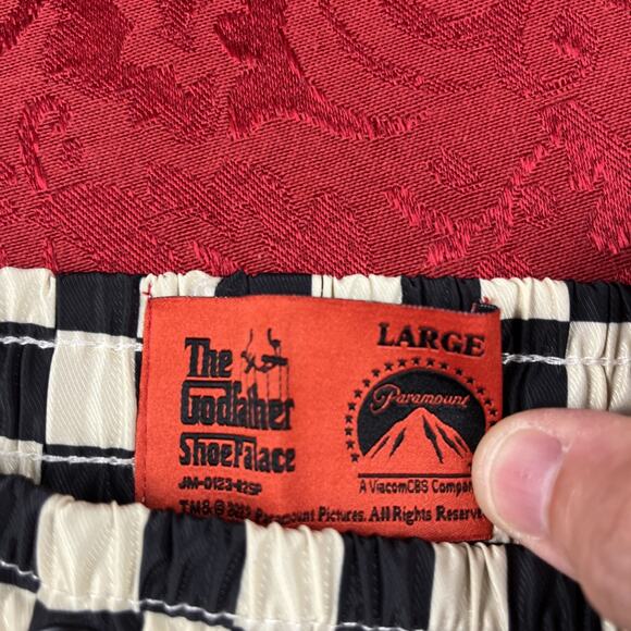 The Godfather Shorts Mens L Black & Ivory Checkered Shoe Palace 2022 - Picture 3 of 12